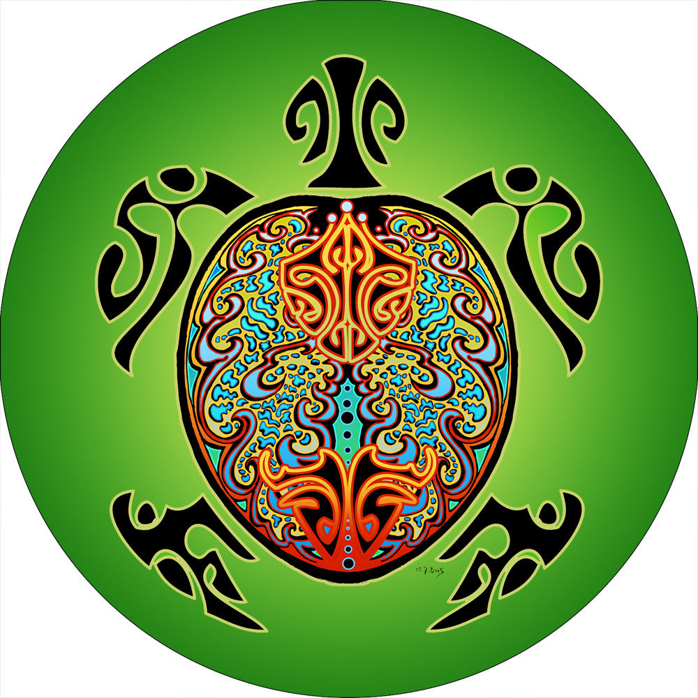Turtle Green Spare Tire Cover Mike Dubois©-Custom made to your exact tire size