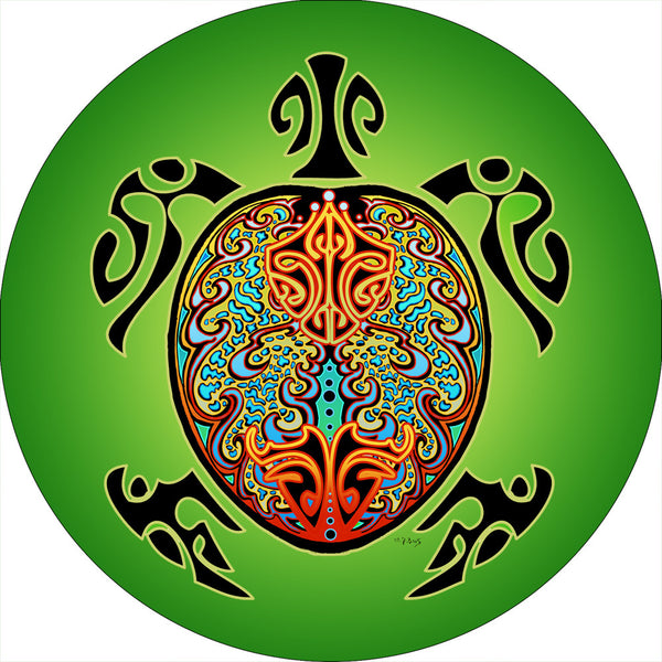 Turtle Green Spare Tire Cover Mike Dubois©-Custom made to your exact tire size