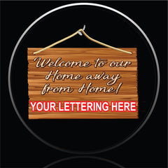 Welcome to our home away from home Spare Tire Cover-Custom made to your exact tire size