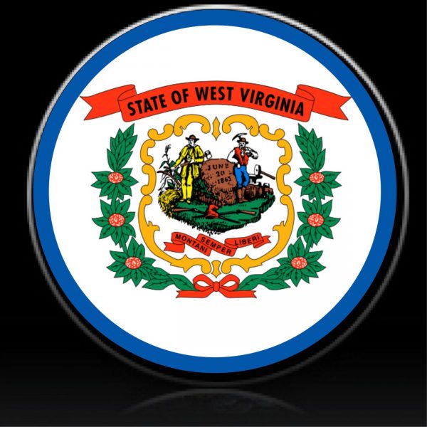 West Virginia Flag spare tire cover