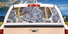 White Tiger DenDecal for window 50/50 Perforated Material