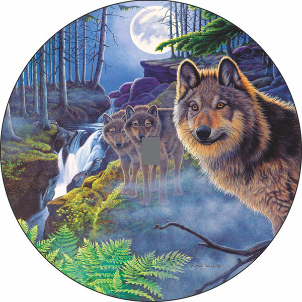 Wolf Mystical Moonlight Spare Tire Cover Michael Matherly©-Custom made to your exact tire size
